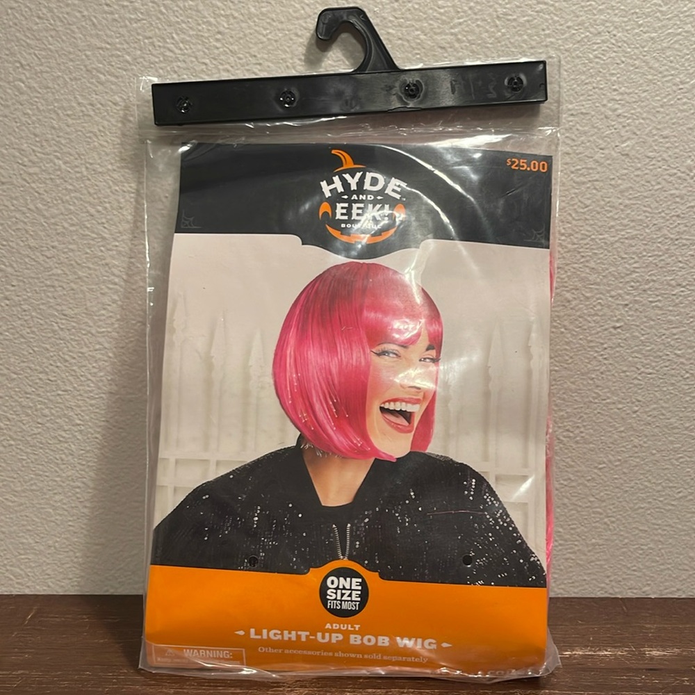 Halloween Hyde And Eek Boutique Adult Light Up Bob Wig